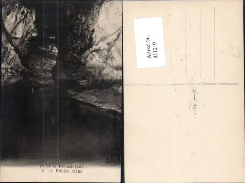 411219,Höhle Grotte Puits de Padirac Lot La Riviere plane