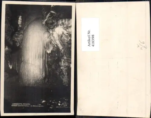418398,Lurgrotte Peggau Semriach Einfahrt zur Zierhutsee i. d. Mammutgrotte Höhle Grotte
