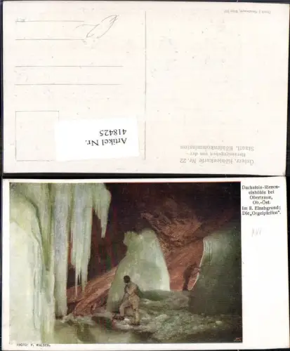 418425,Dachstein Rieseneishöhle Obertraun Höhle Grotte Im II Eisabgrund Die Orgelpfeifen