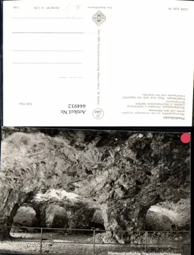 444932,Foto Ak Marienglashöhle Höhle Friedrichroda Thüringen