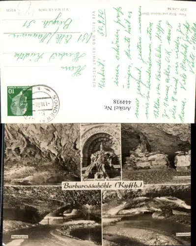 444938,Mehrbild Ak Barbarossahöhle Kyffhäuserland Höhle Grotte