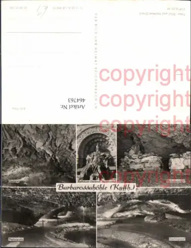 464763,Mehrbild Ak Höhle Grotte Barbarossahöhle Kyffhäuser