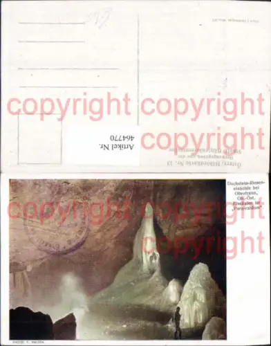 464770,Höhle Grotte Dachstein Riesenhöhle Obertraun Eissäule Parzivaldom
