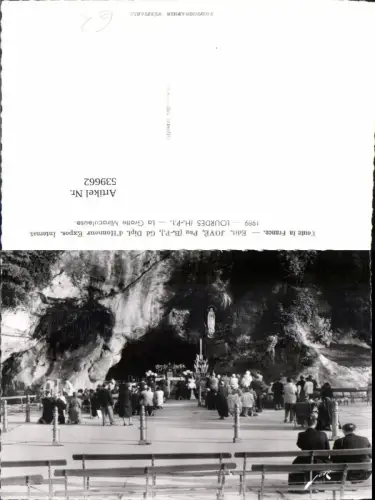 539662,Toute la France Lourdes La Grotte Miraculeuse Höhle Grotte Religion Statue