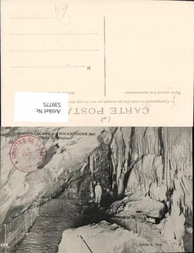 539775,Grottes de Lacave pres Rocamadour Lot Salle de l Elephant Höhle Grotte