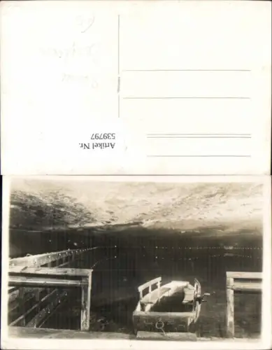539797,Foto Ak Salzsee Bergbau Boot Höhle Grotte