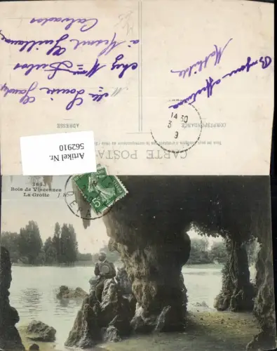562910,Bois de Vincennes La Grotte Höhle