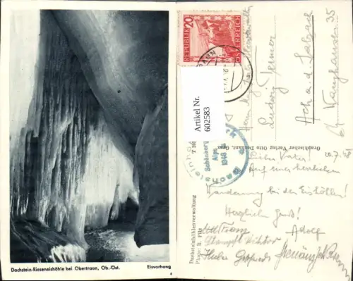 602583,Höhle Grotte Obertraun Dachstein-Rieseneishöhle Eisvorhang
