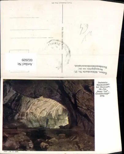 602609,Höhle Grotte Obertraun Dachstein Mammuthöhle Neuer Teil Schmetteringsgang pub Österr. Höhlenkarte 27