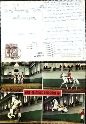 130187,Mehrbild Ak Wien Spanische Hofreitschule Lippizaner Pferde