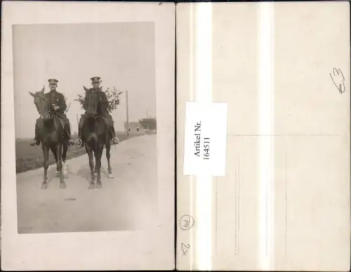 164511,Pferd Pferde m. Soldaten Uniform