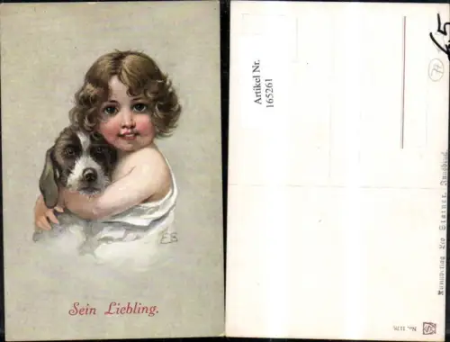 165261,Hund m. Junge Bub Sein Liebling