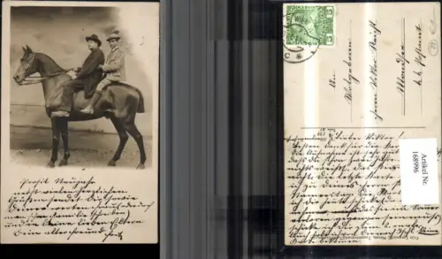 168996,Tier Pferd Männer a. Pferd