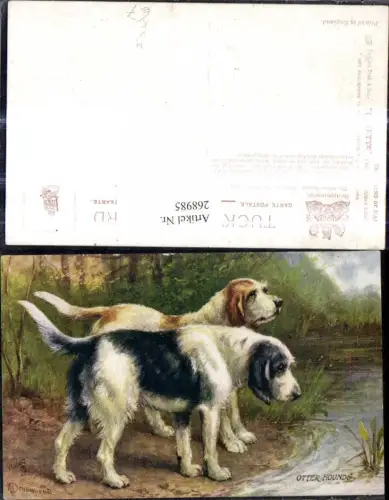268985,Künstler Ak Tiere Hunde Dackel pub Raphael Tuck and Sons The Friend of Man 9381