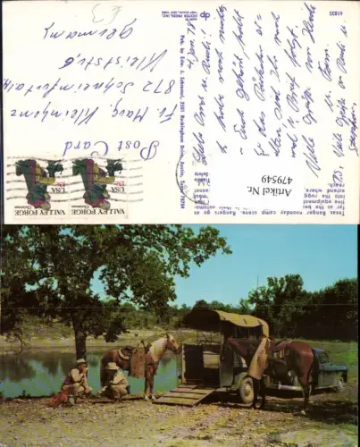 479549,Texas Ranger Pferde Pferdetransporter Auto