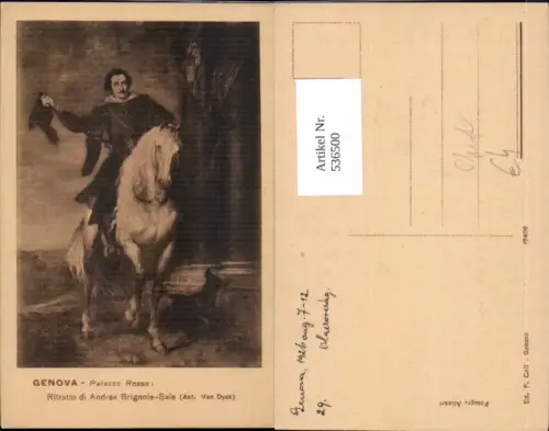 536500,Künstler AK Anton von Dyck Pferde Pferd