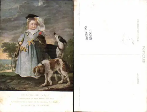 536513,Künstler AK Van Dyck Fyt Hund Hunde