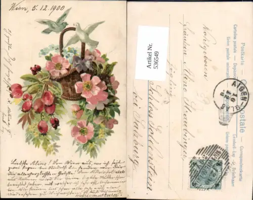 536549,Tiere Litho Vögel Vogel Blumen