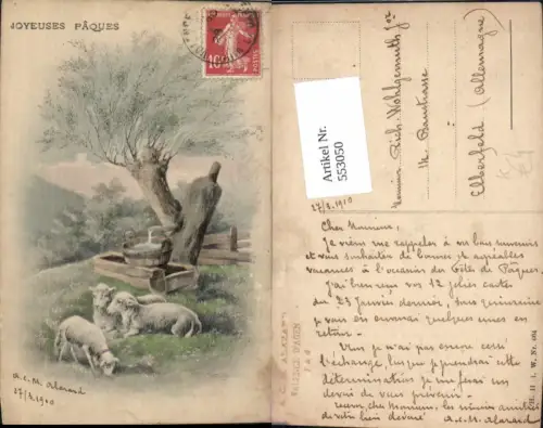 553050,Tiere Schafe an der Quelle Brunnen Ostern pub H.H.i.W. Vienne 604