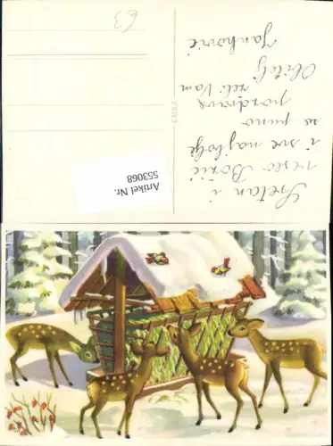 553068,Tiere Rehe Reh Grippe Futtergrippe Weihnachten Vögel