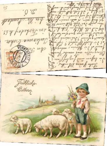 71751,Ostern Hirte Schafe Schaf Schäfchen
