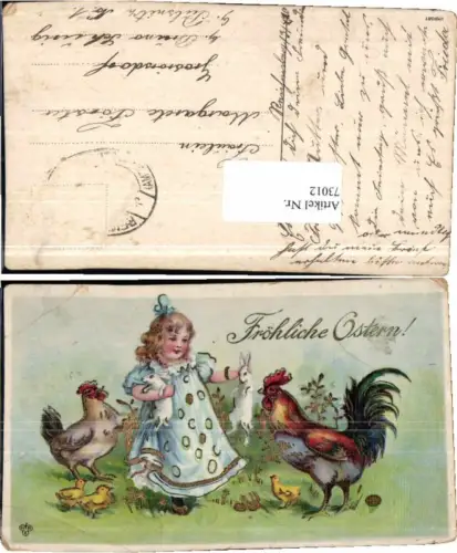 73012,Ostern Küken Osterhasen Hehne Mädchen