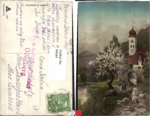 84684,L. Schweiger Hirte Schafe Schaf Zensur Oderberg
