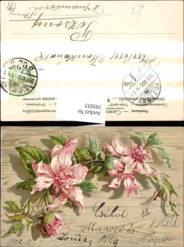 105033,Litho Blumen Rosa Rosen