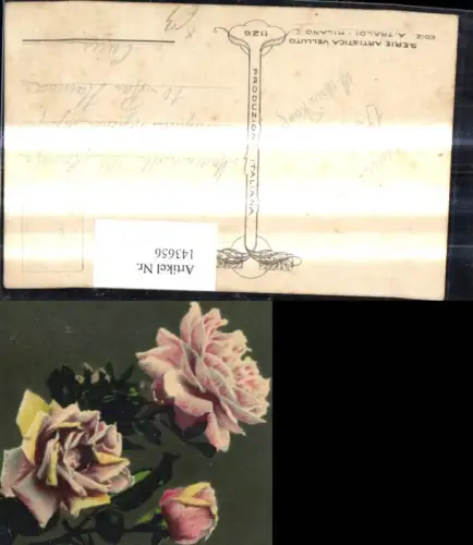 143656,Künstler Ak A. Traldi Milano Rose Blumen Rosen Blüten
