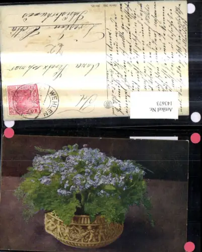 143673,Künstler Ak Blumenschale Blumen Vase Schale