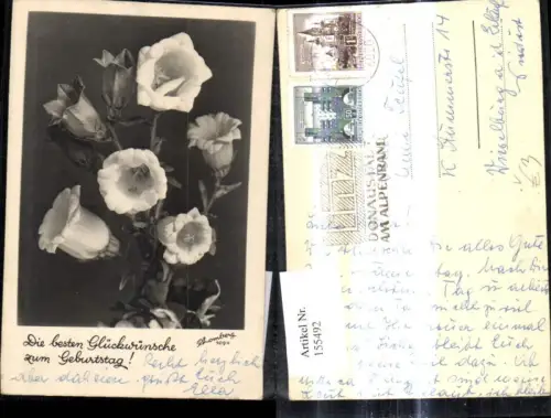 155492,Blumen Glockenblumen Glückwunsch Geburtstag pub Rhomberg 1094