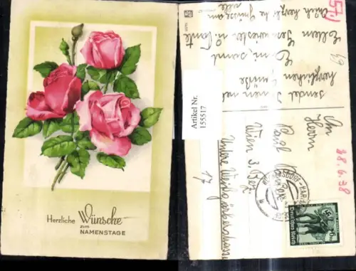 155517,Blumen Rosa Rosen Blüte Namenstag Passepartout