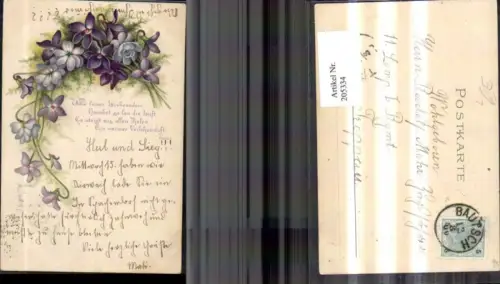 205334,Litho Vegetation Blumen Veilchen Spruch Text