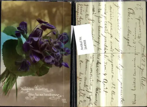 264968,Blumen Veilchen Text Spruch pub Dix Paris 757/1