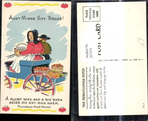 267551,Künstler Ak Fuhrwagen Kutsche m. Paar Essen Korb Eier Kürbis Äpfel Text