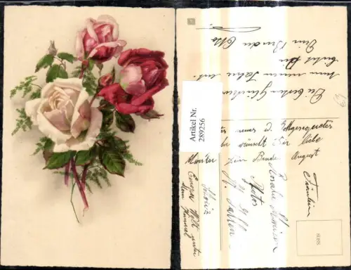 289256,Blumen Rosa u. Rote Rosen