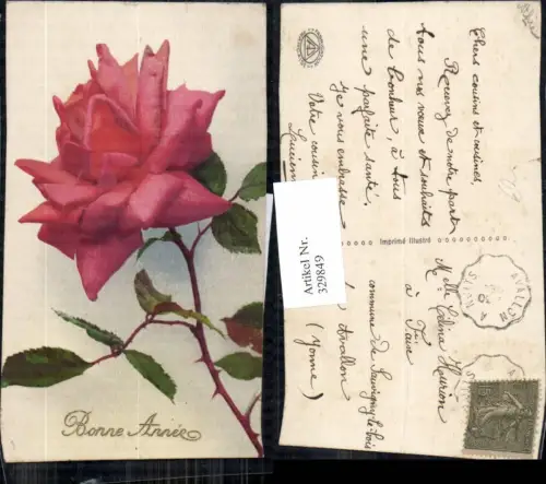 329849,Blumen Rote Rose Blüte Bonne Annee
