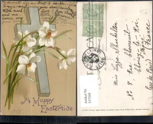 337569,Blumen Weiße Narzissen Kreuz A Happy Eastertide Ostern