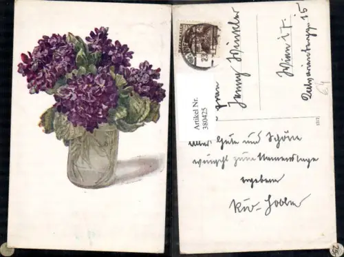 380425,Blumen Veilchen Vase