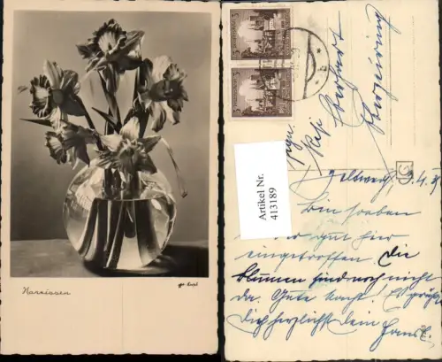 413189,Narzissen Blumen Vase