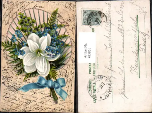 425961,Blumen Weiße Blüte Vergissmeinnicht Schleife
