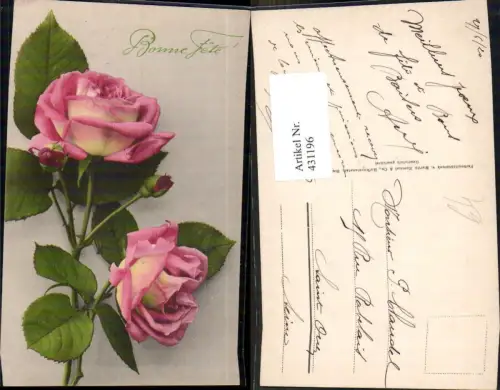 431196,Blumen Rosa Rosen Bonne Fete