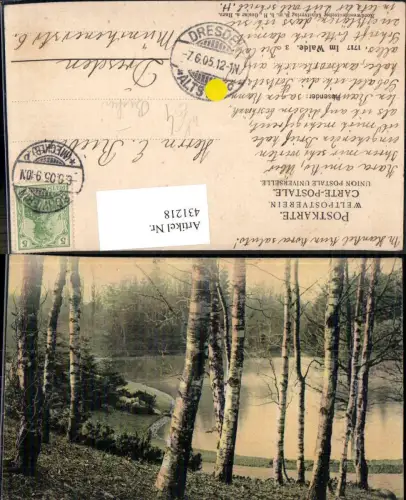 431218,Baum Bäume Birken Ufer See Teich Landschaft pub Nordwestdeutscher Kunstverlag Goslar Harz