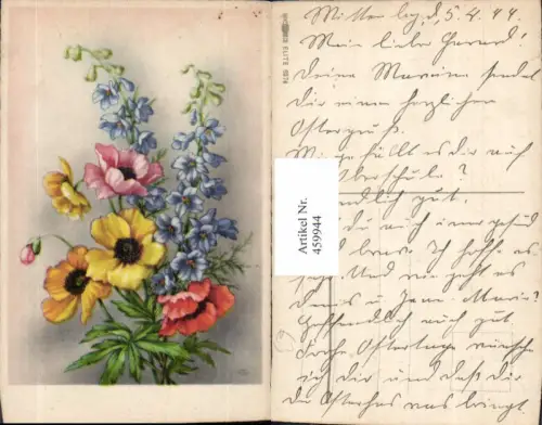 459944,Bunter Blumenstrauß Blumen Glockenblume Mohnblume