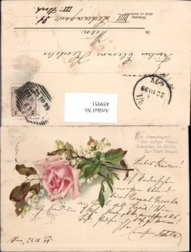 459951,Litho Rose Maiglöckchen Blume Blumen Text Spruch