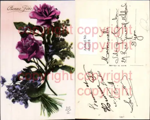 464918,Blumen Strauß Veilchen Rosa Rosen
