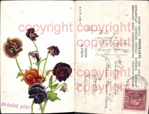 464943,Blumen Veilchen pub B.K.W.I. 921/7