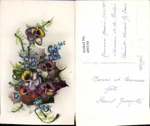 499350,Blumen Stiefmütterchen Vergissmeinnicht Glitzer
