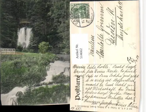 514662,Kassel Wilhelmshöhe Teufelsbrücke Wasserfall
