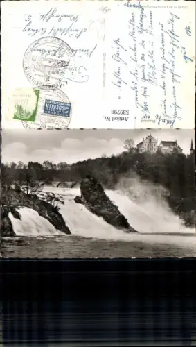 539798,Foto Ak Rheinfall Neuhausen am Rheinfall Wasserfall